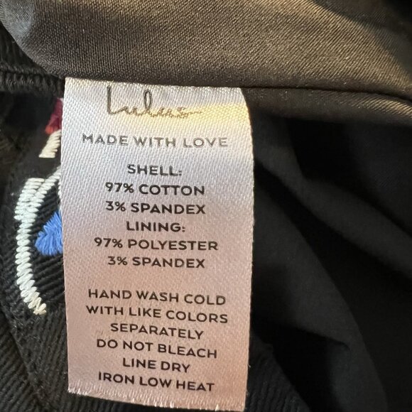 LULUS Women Mini Skirt Small Size black embroidered Don't Stop the Party A Line - Picture 6 of 12